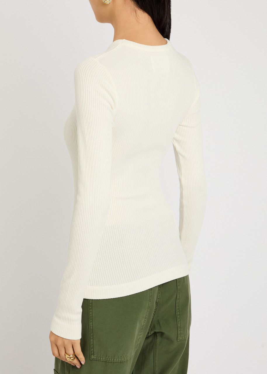 Citizens OF Humanity Bina Ribbed Stretch-jersey top - 3