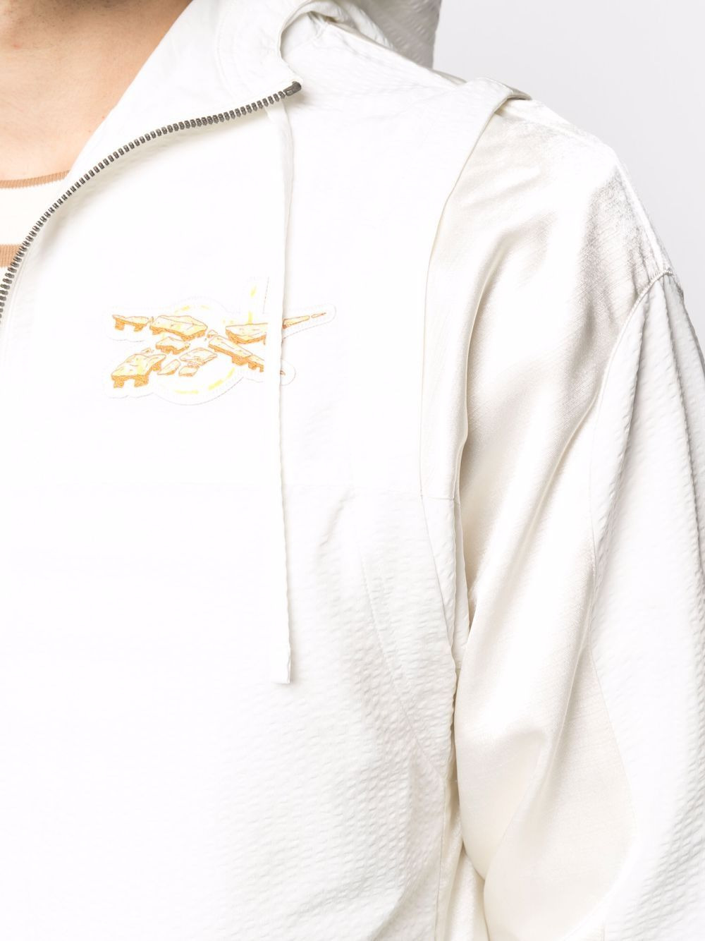 x Cottweiler convertible seersucker-weave jacket - 5