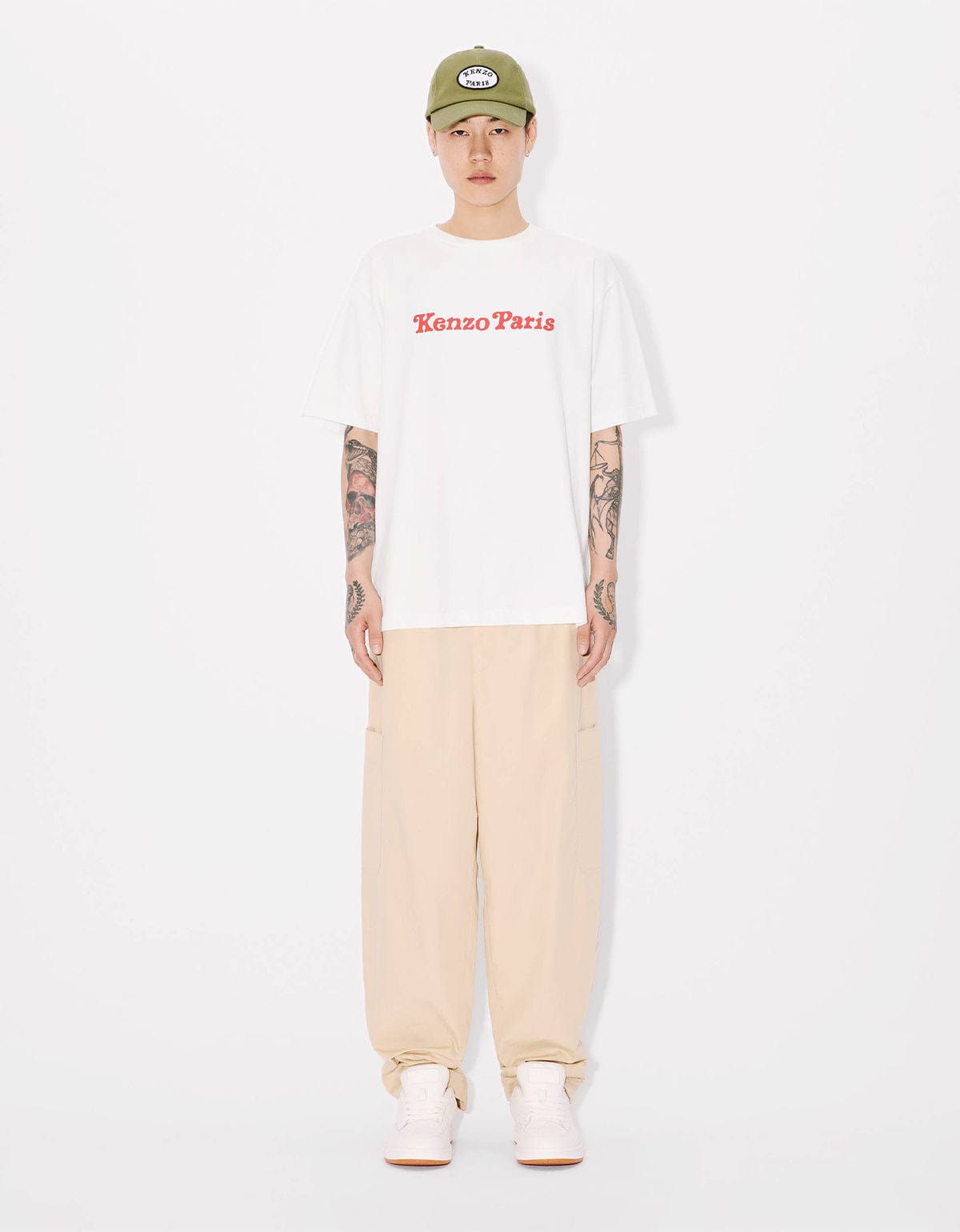 Kenzo Verdy Market Genderless Oversized Off-White T-Shirt - 5