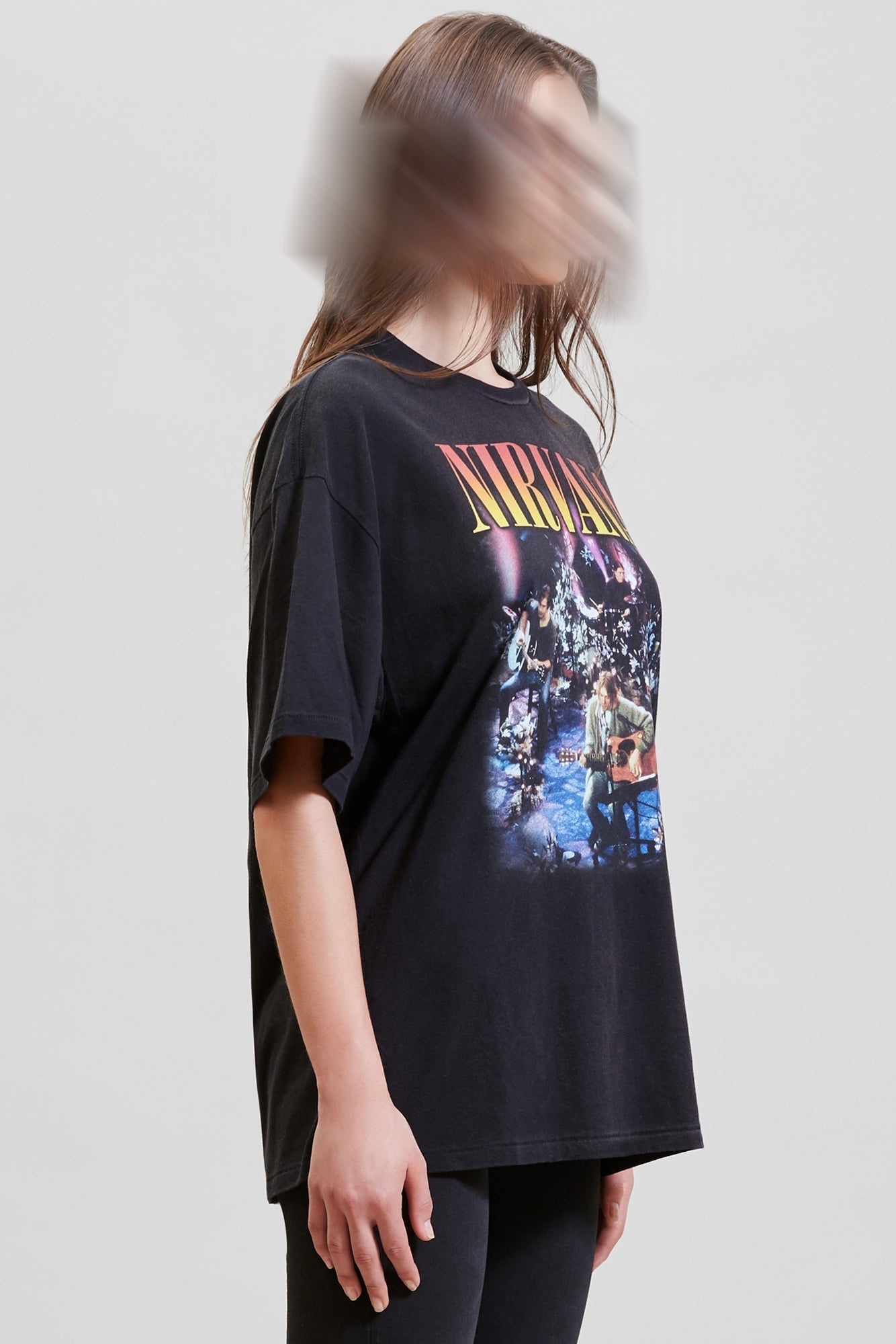 NIRVANA CONCERT OVERSIZED T SHIRT - BLACK | R13 - 4