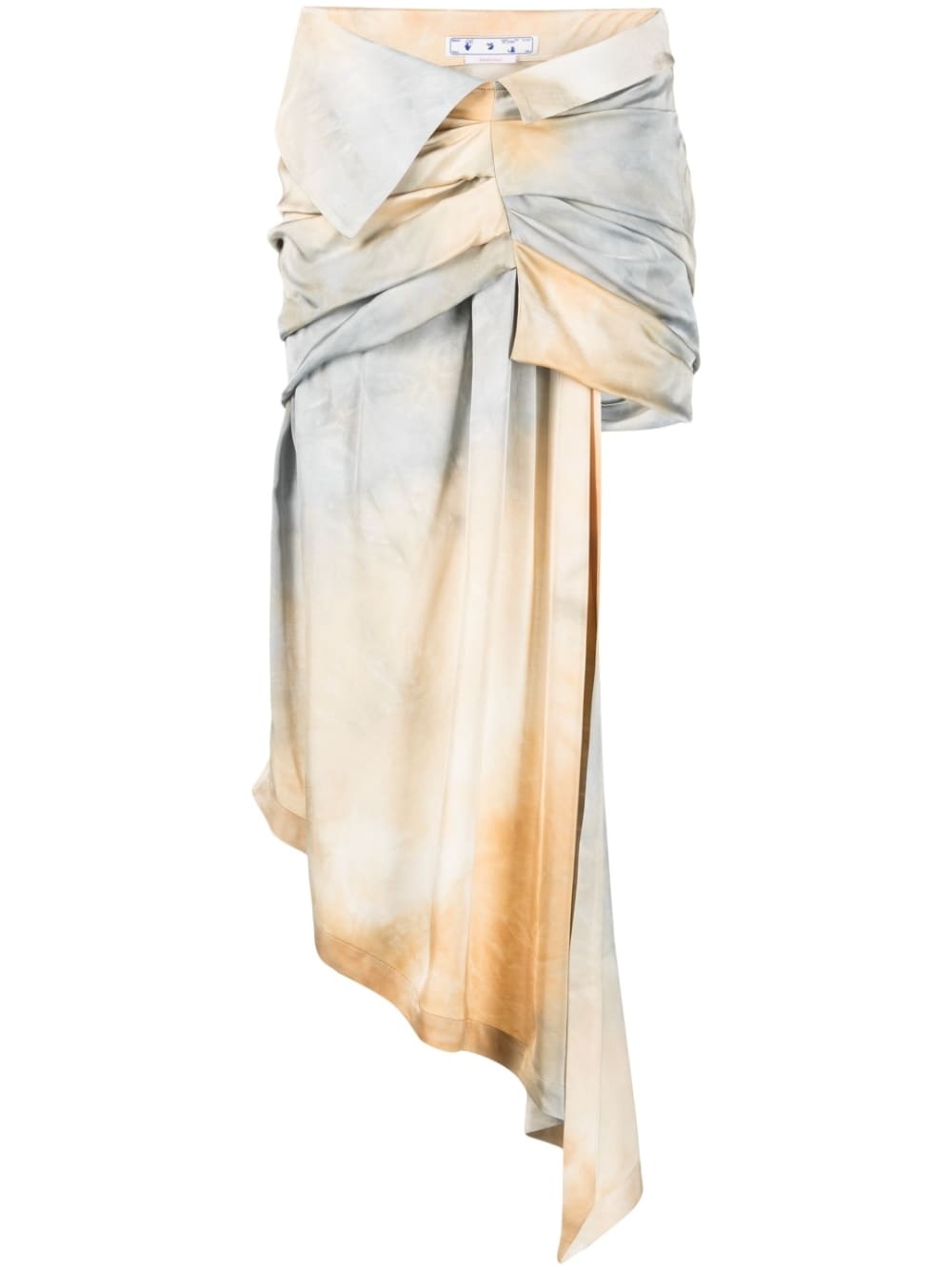 tie-dye asymmetric skirt - 1