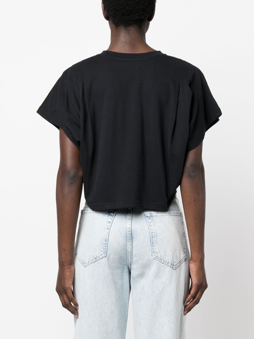 organic cotton cropped T-shirt - 4