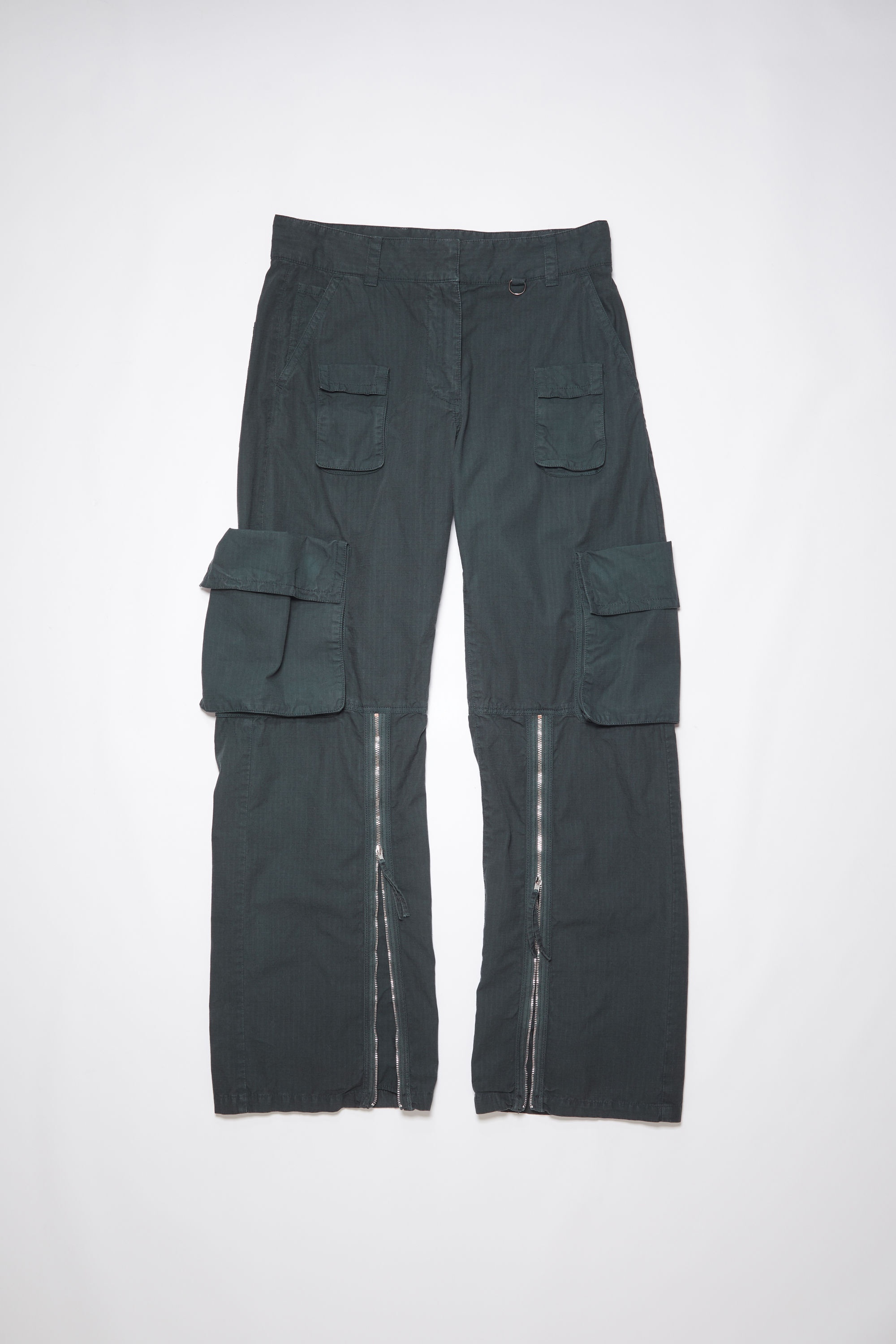 Zippered trousers - Charcoal Grey - 1