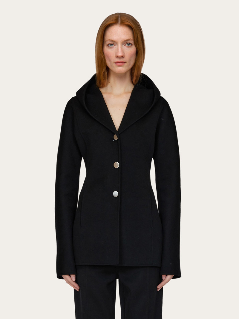 FERRAGAMO Hooded peacoat outlook