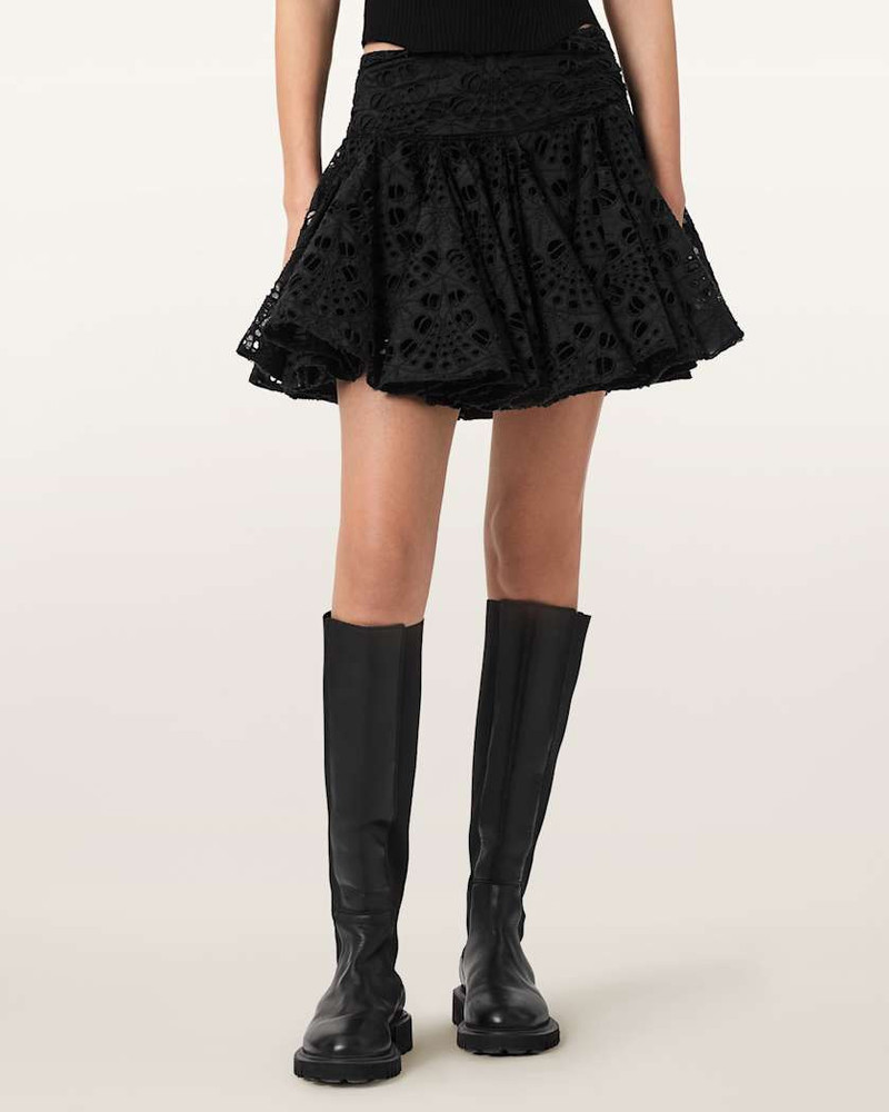 DOTTY BRODERIE MINI SKIRT 3