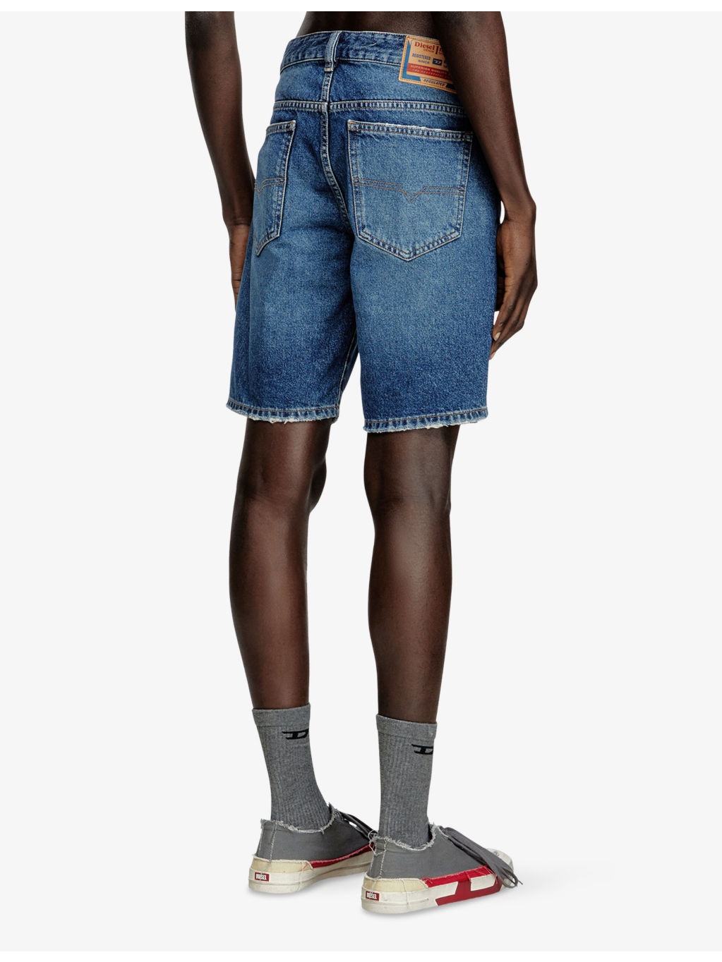 D-Fin Distressed Slim-Fit Denim Shorts - 4