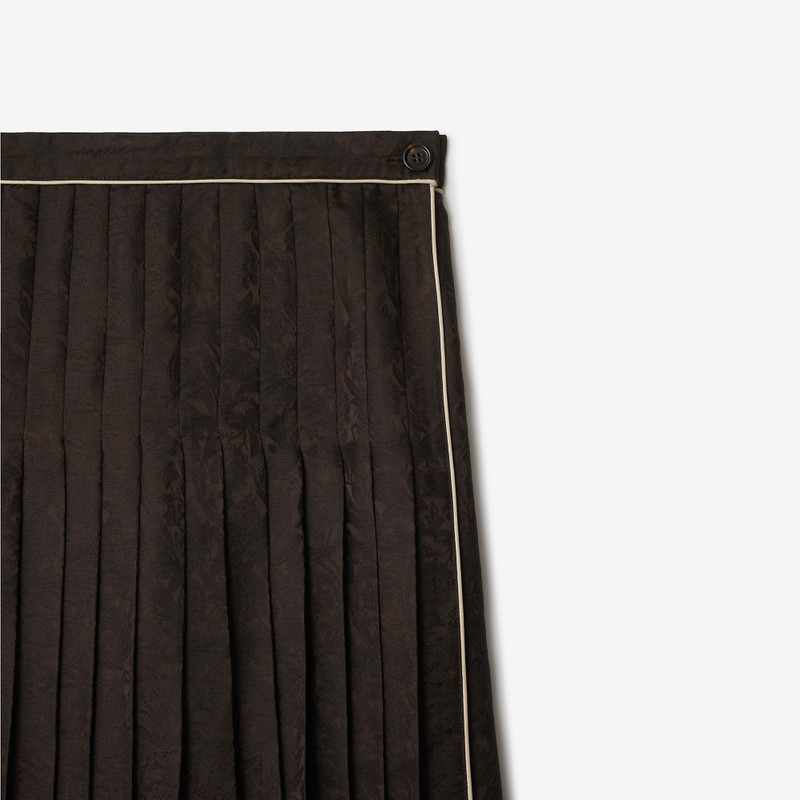 Sunflower Pleated Silk Skirt 4