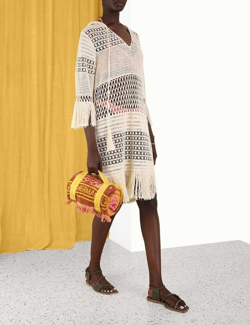 LAUREL KNIT FRINGE PONCHO 3