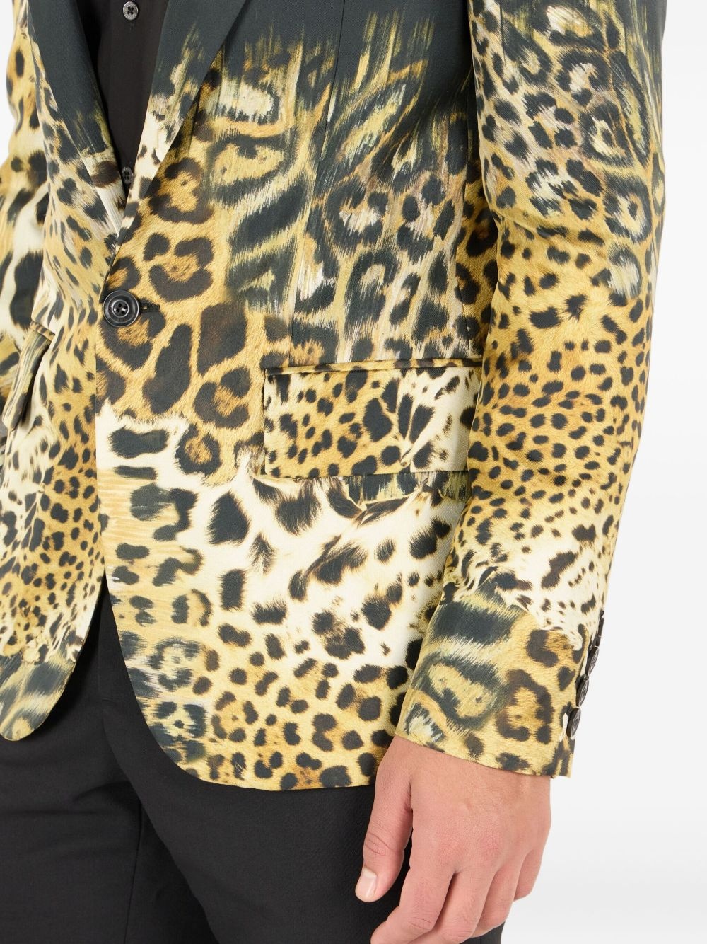 leopard-print blazer - 6