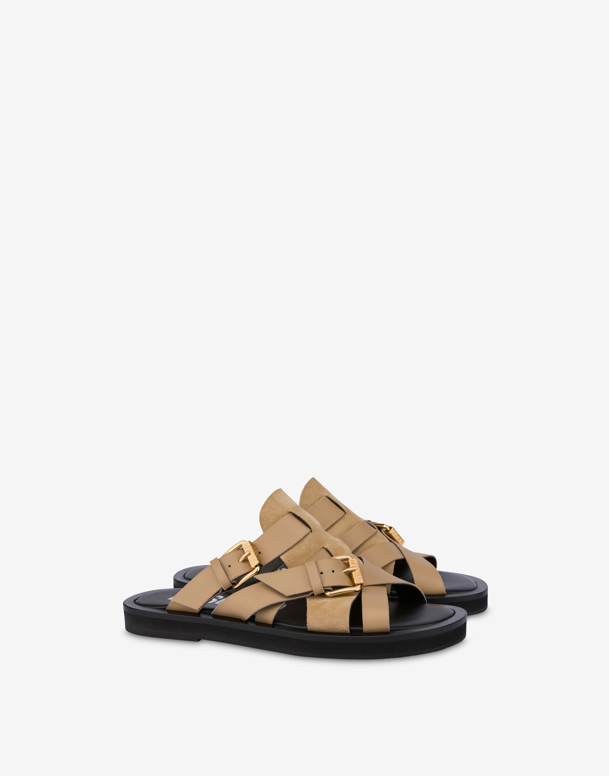 DOUBLE BUCKLE SANDALS - 1