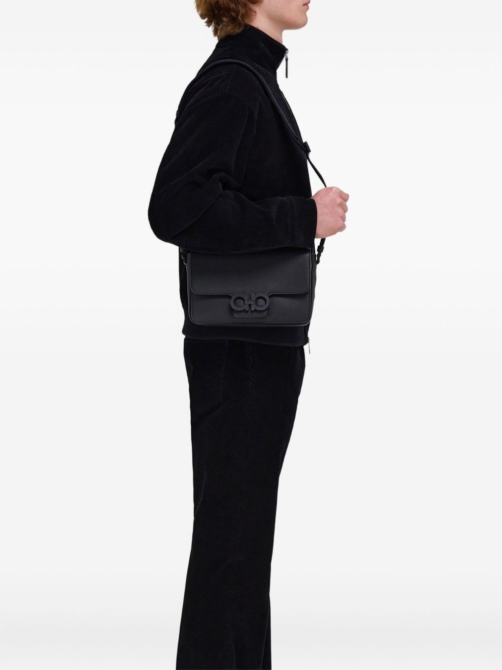 Gancini-buckle shoulder bag - 2