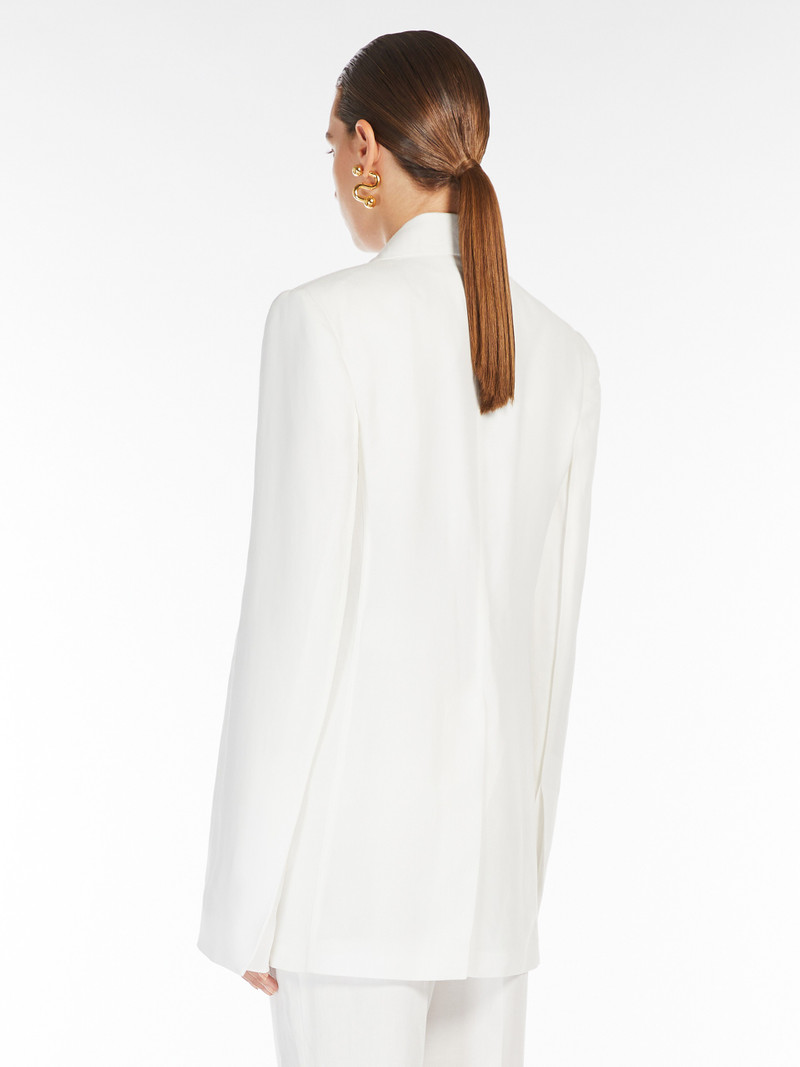 Sportmax CERA Linen and viscose twill blazer outlook