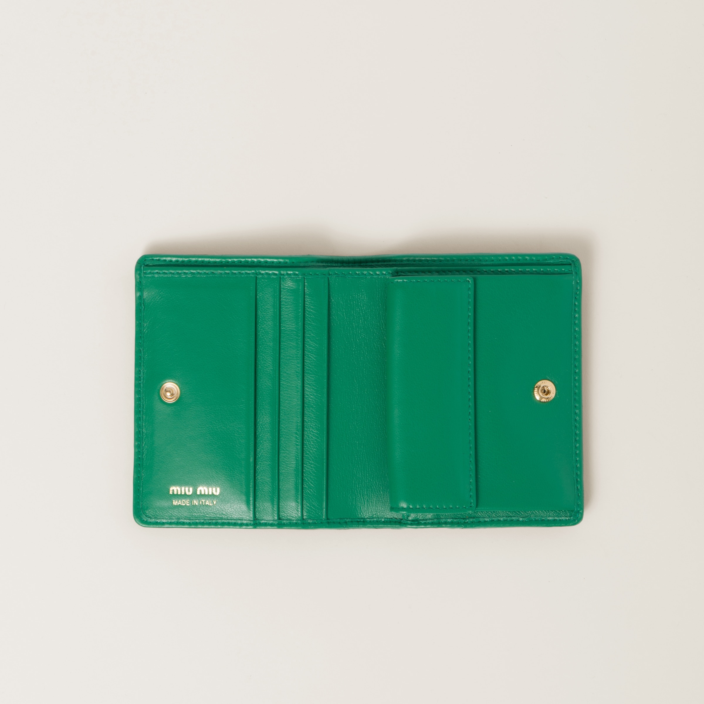 Small matelassé nappa leather wallet - 2