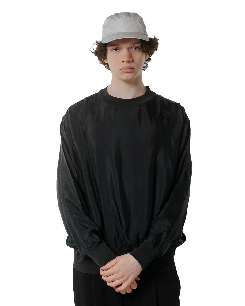 LADY WHITE CO. Cupro Pullover Black outlook