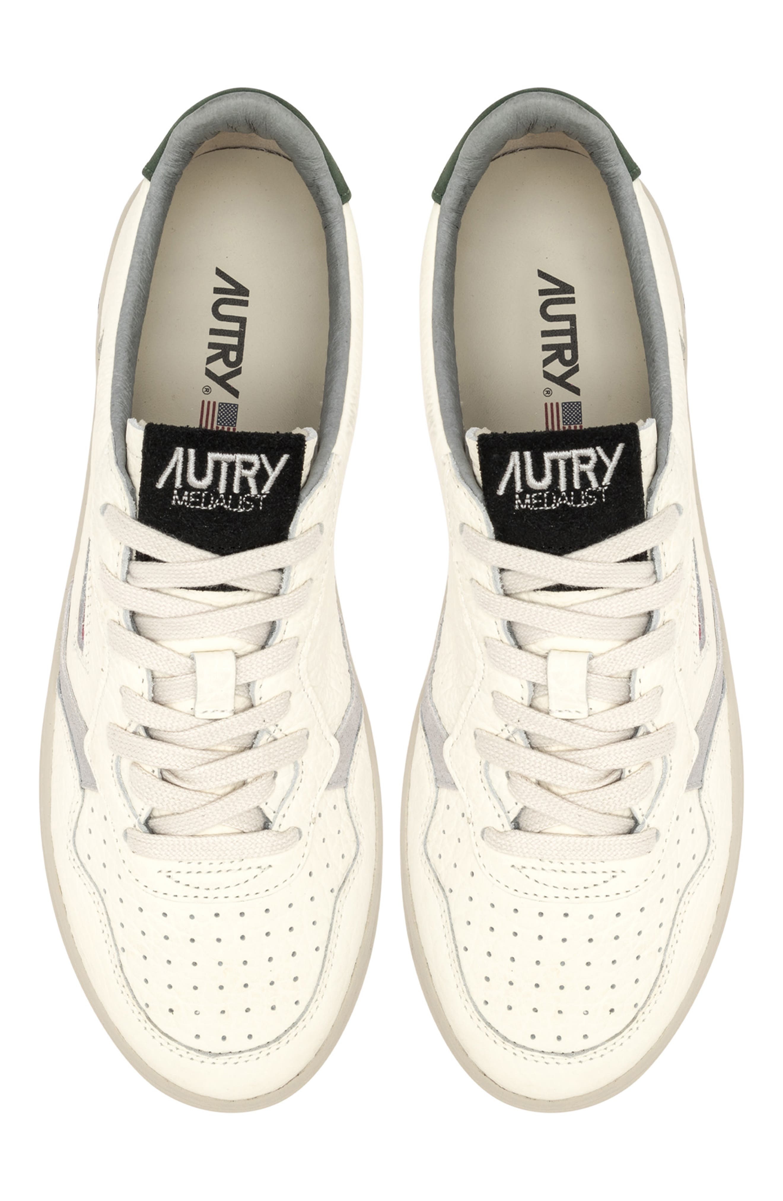 AUTRY Medalist Low Sneaker in Nbk/ele/suede Mnt/loft at Nordstrom - 4
