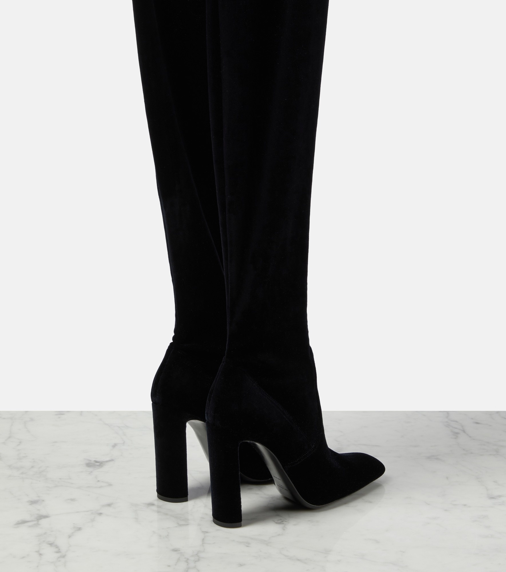 Auteuil 105 velvet over-the-knee boots - 3