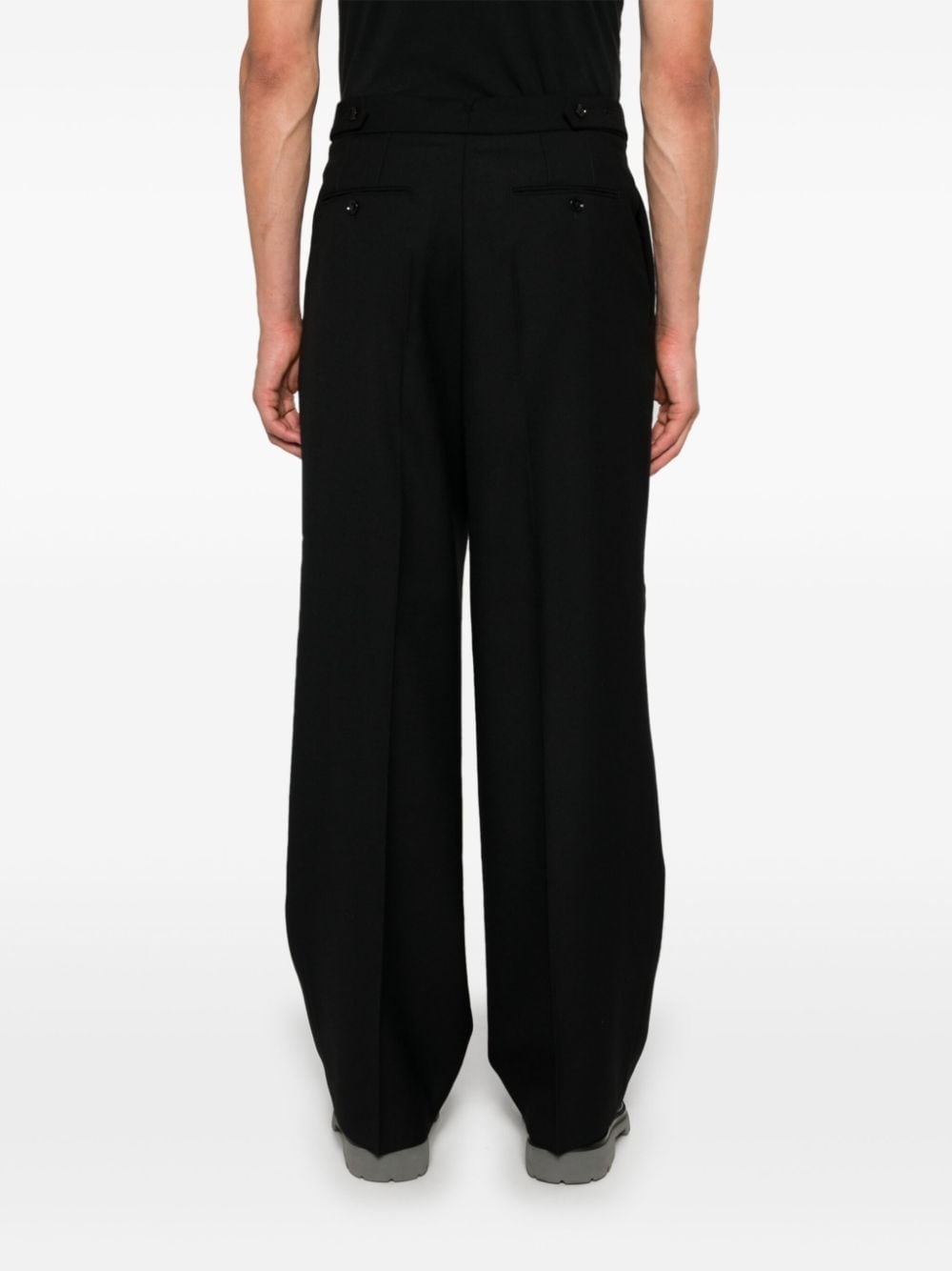 pleat-detail trousers - 4