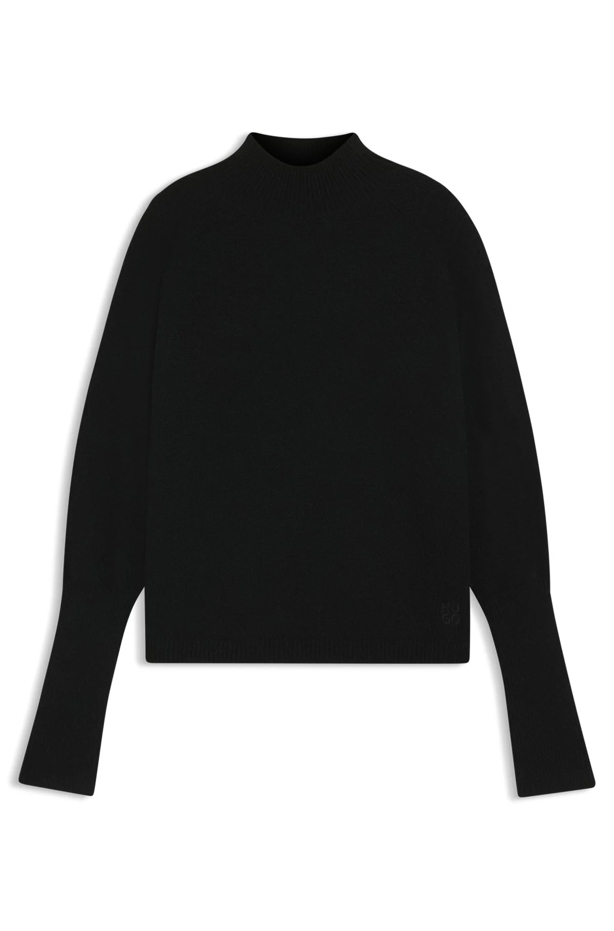 RELAXED-FIT MOCK-NECK SWEATER IN A WOOL BLEND - 1