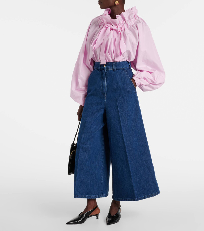 Mid-rise wide-leg jeans 7