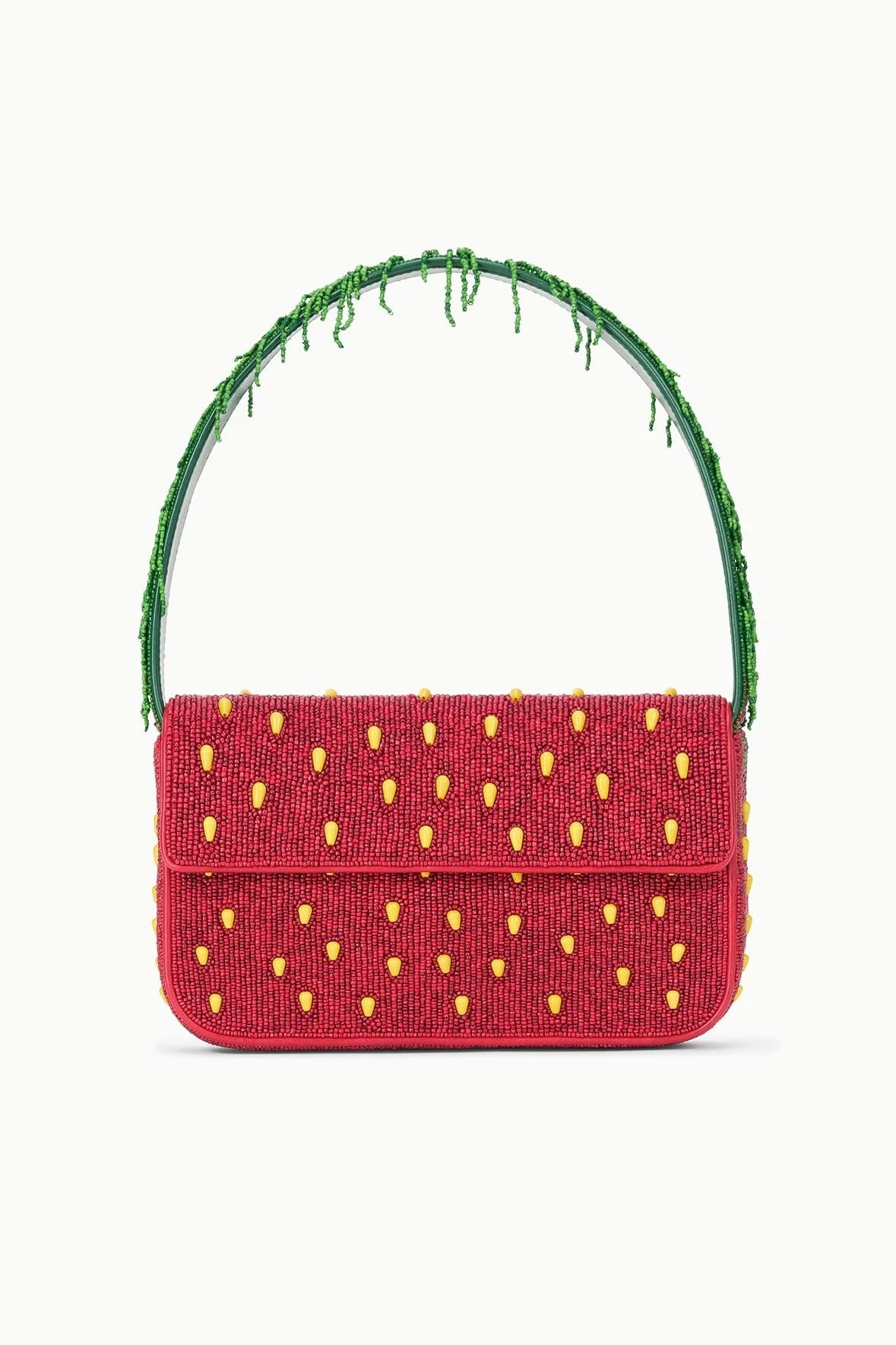 STAUD TOMMY BEADED BAG STRAWBERRY DREAM - 1
