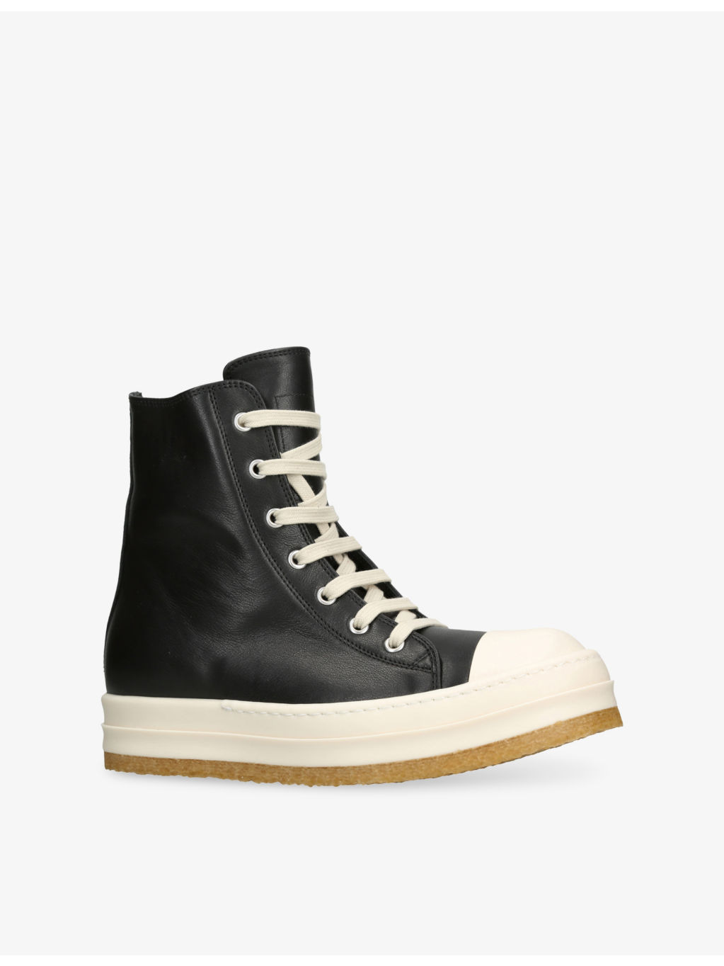 Creep High-Top Leather Trainers - 3
