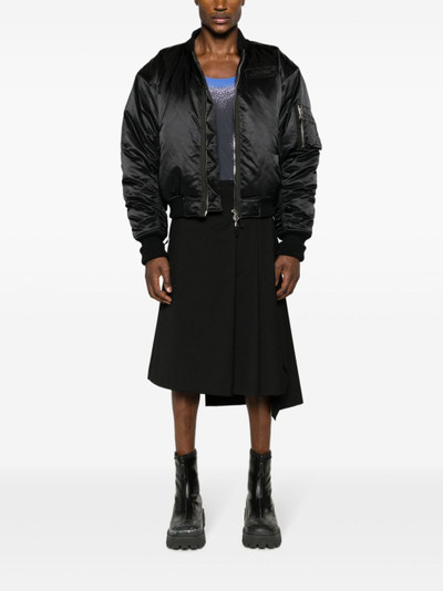 Jean Paul Gaultier logo-patch bomber jacket outlook