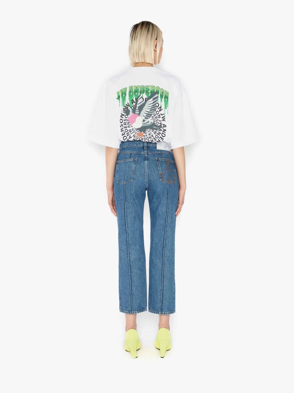 chain-detail straight-leg jeans - 4