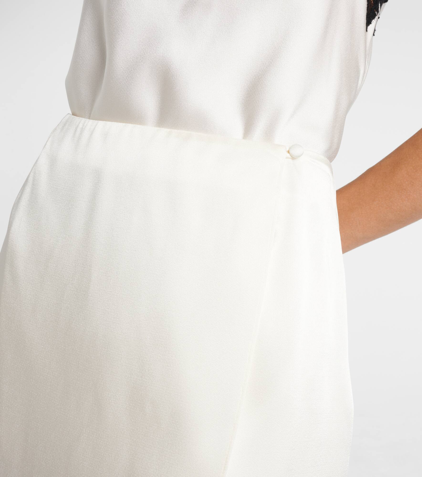 Satin midi skirt - 4