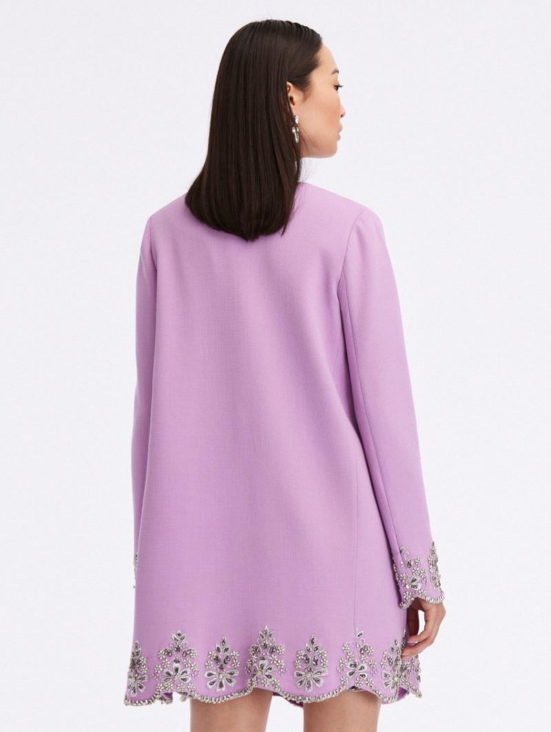 Oscar de la Renta CRYSTAL SCALLOP EMBROIDERED COAT outlook