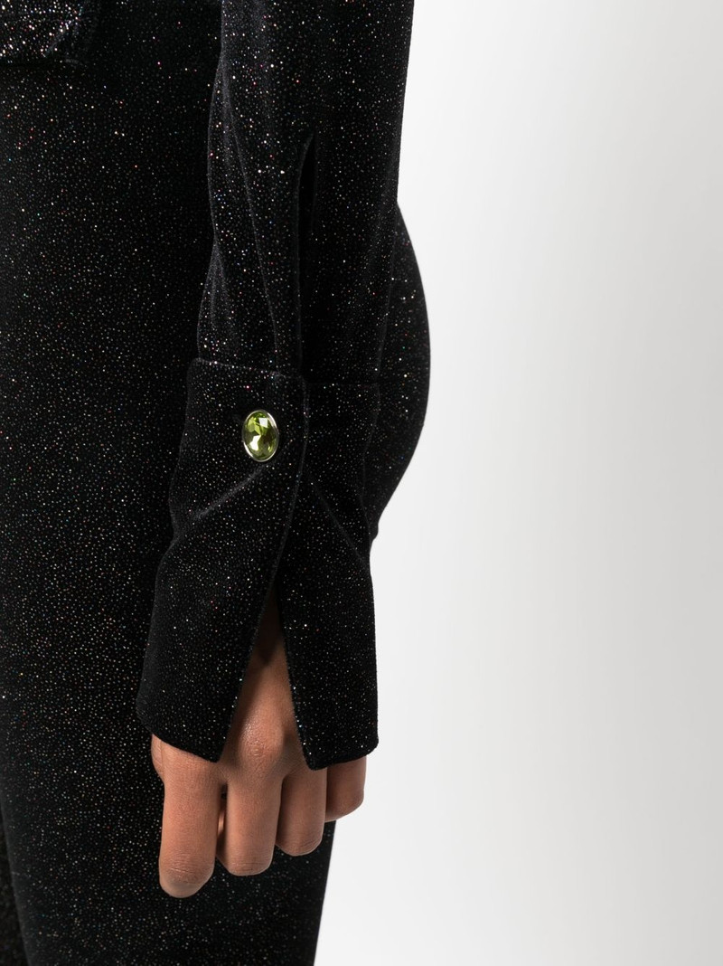 gathered glitter velvet shirt 5