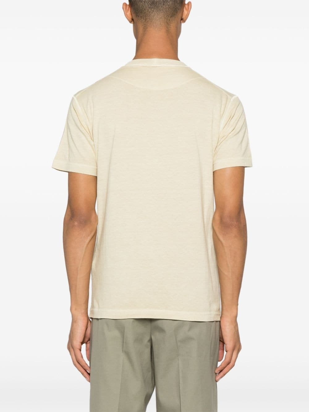 Compass-patch cotton T-shirt - 4