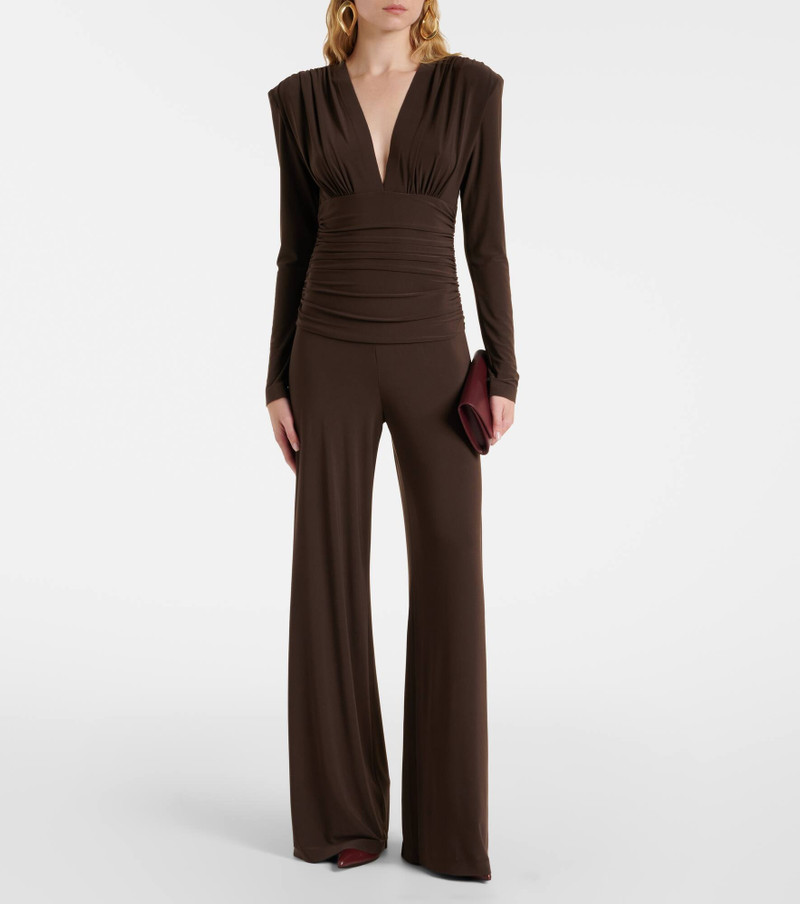 NORMA KAMALI Ruched jersey jumpsuit outlook