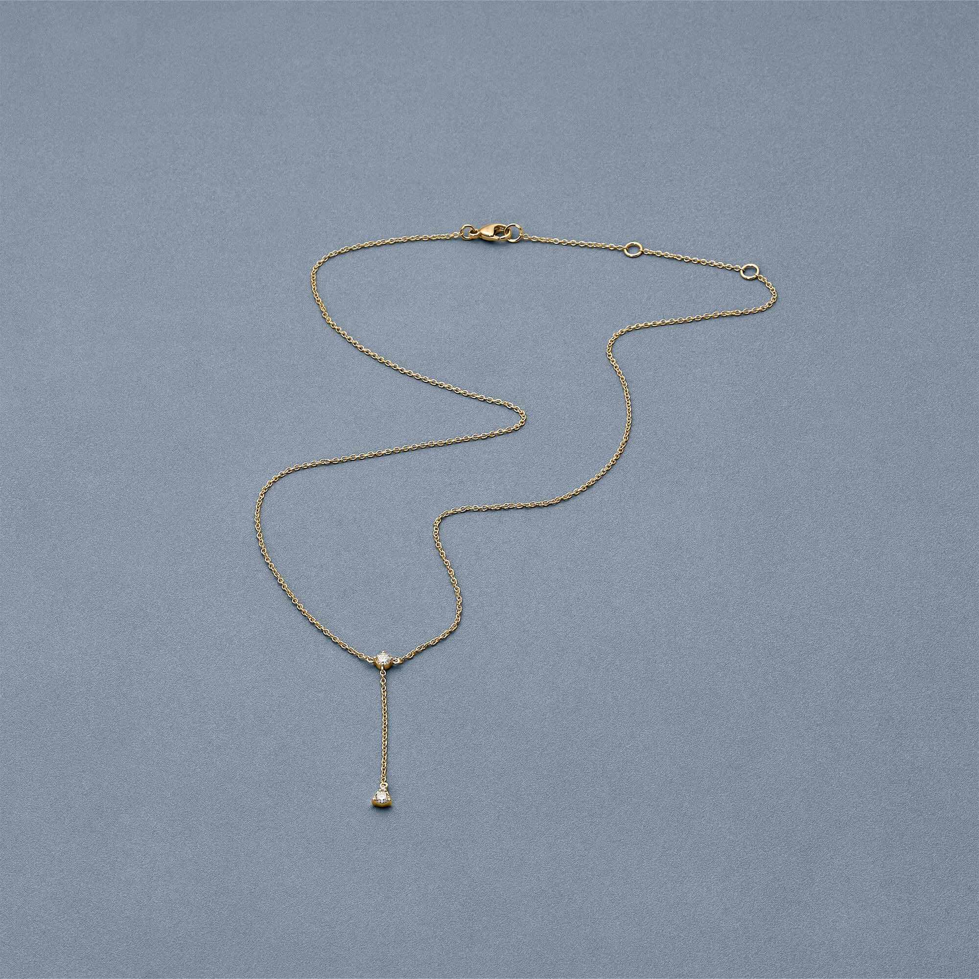 Perfect Pear Diamond Lariat Necklace - 4