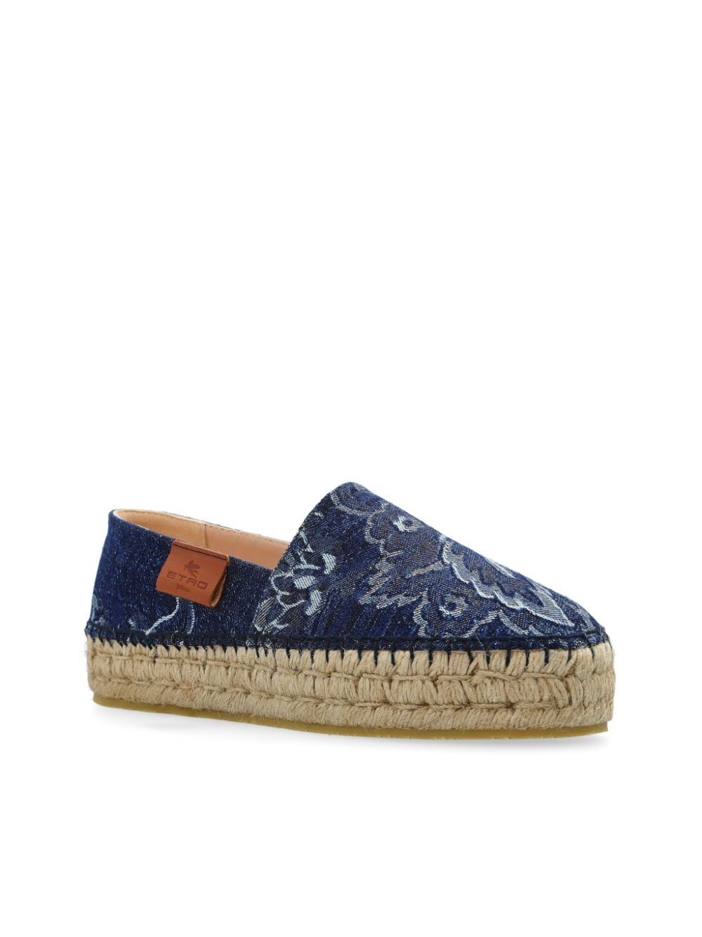 denim platform espadrilles - 4