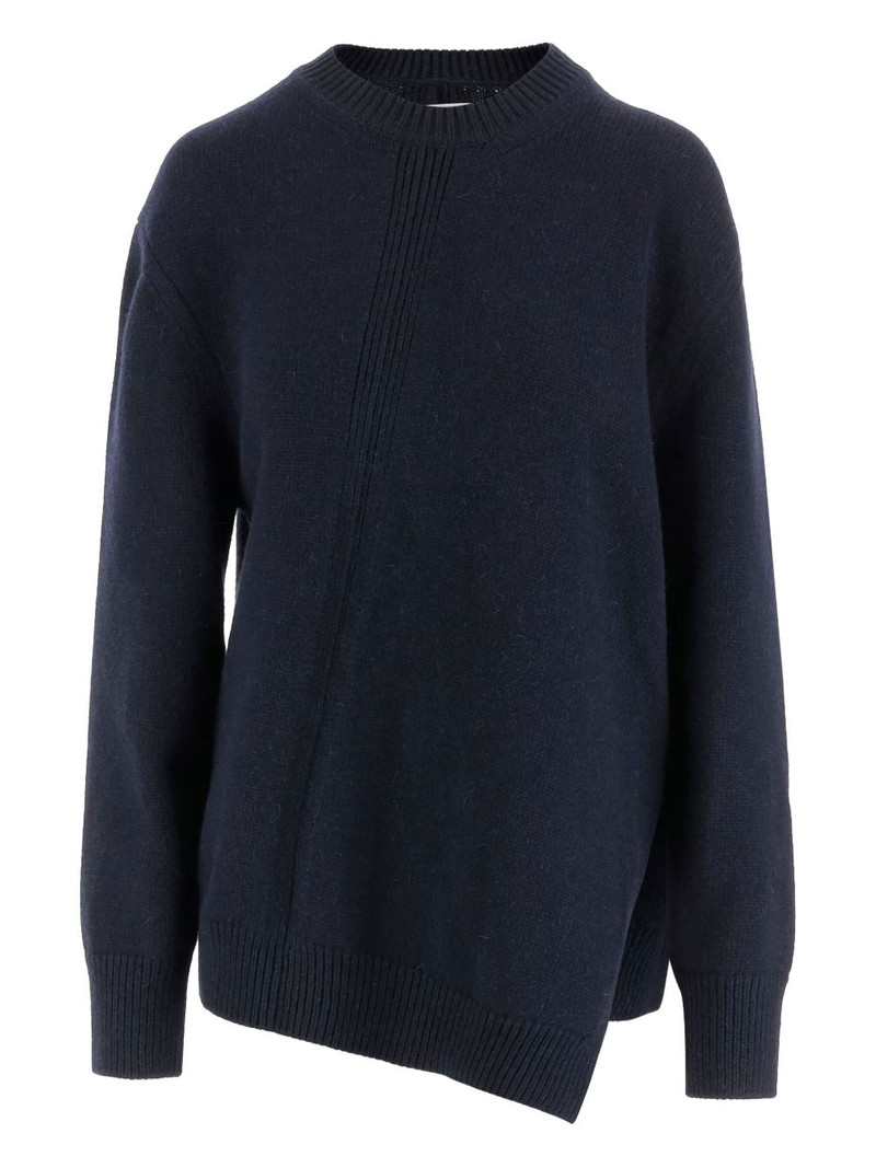 asymmetric ribbed sweater 1