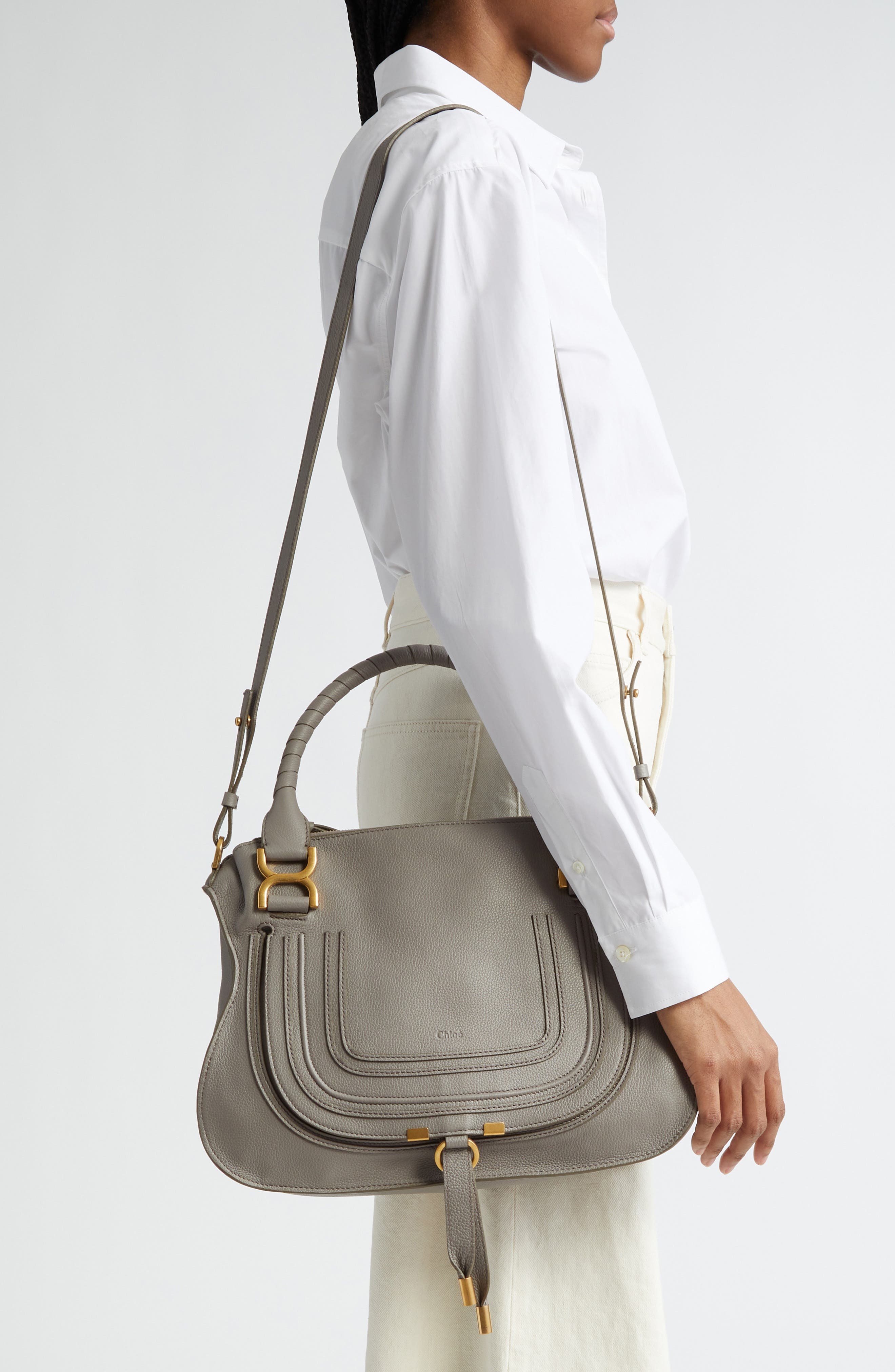 Medium Marcie Leather Satchel - 2