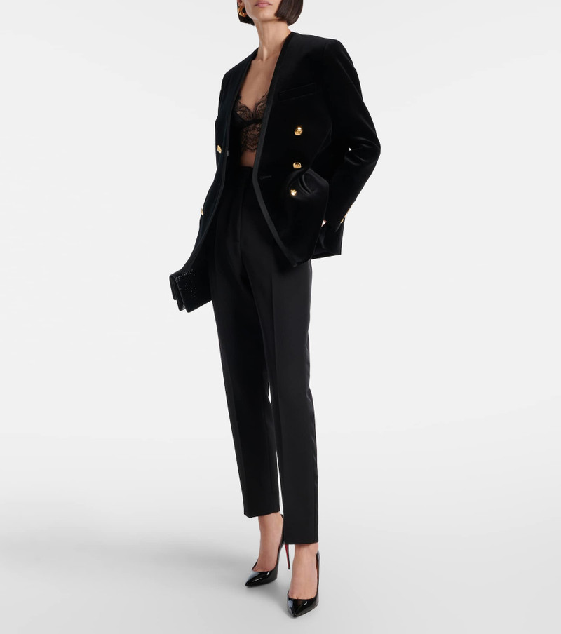 BLAZÉ MILANO Jealousy Sunset velvet blazer outlook