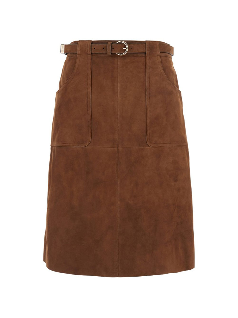 MSTTENNIS belted midi skirt 1