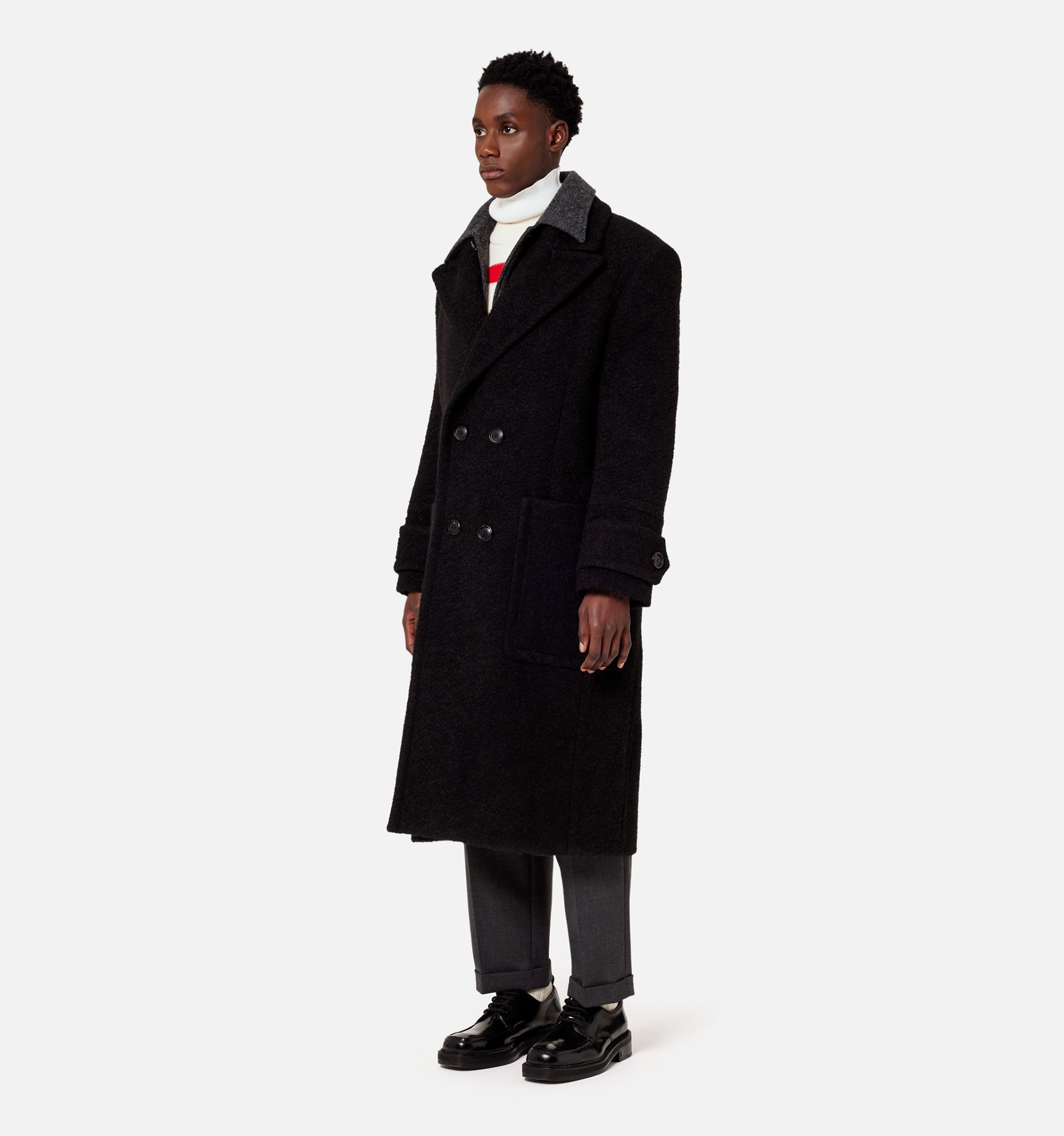 Double Breasted Structured Coat - 4