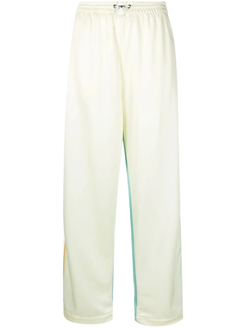 contrasting panel-detail trousers - 1