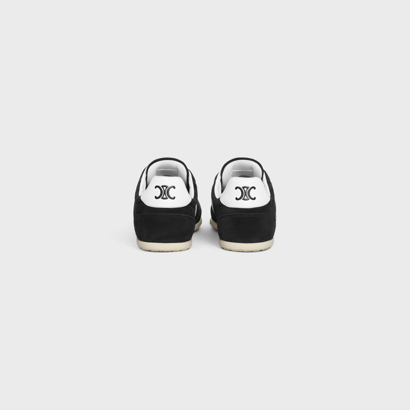 CELINE CELINE JOGGER LOW LACE-UP SNEAKER WITH TRIOMPHE in SUEDE CALFSKIN AND CALFSKIN outlook