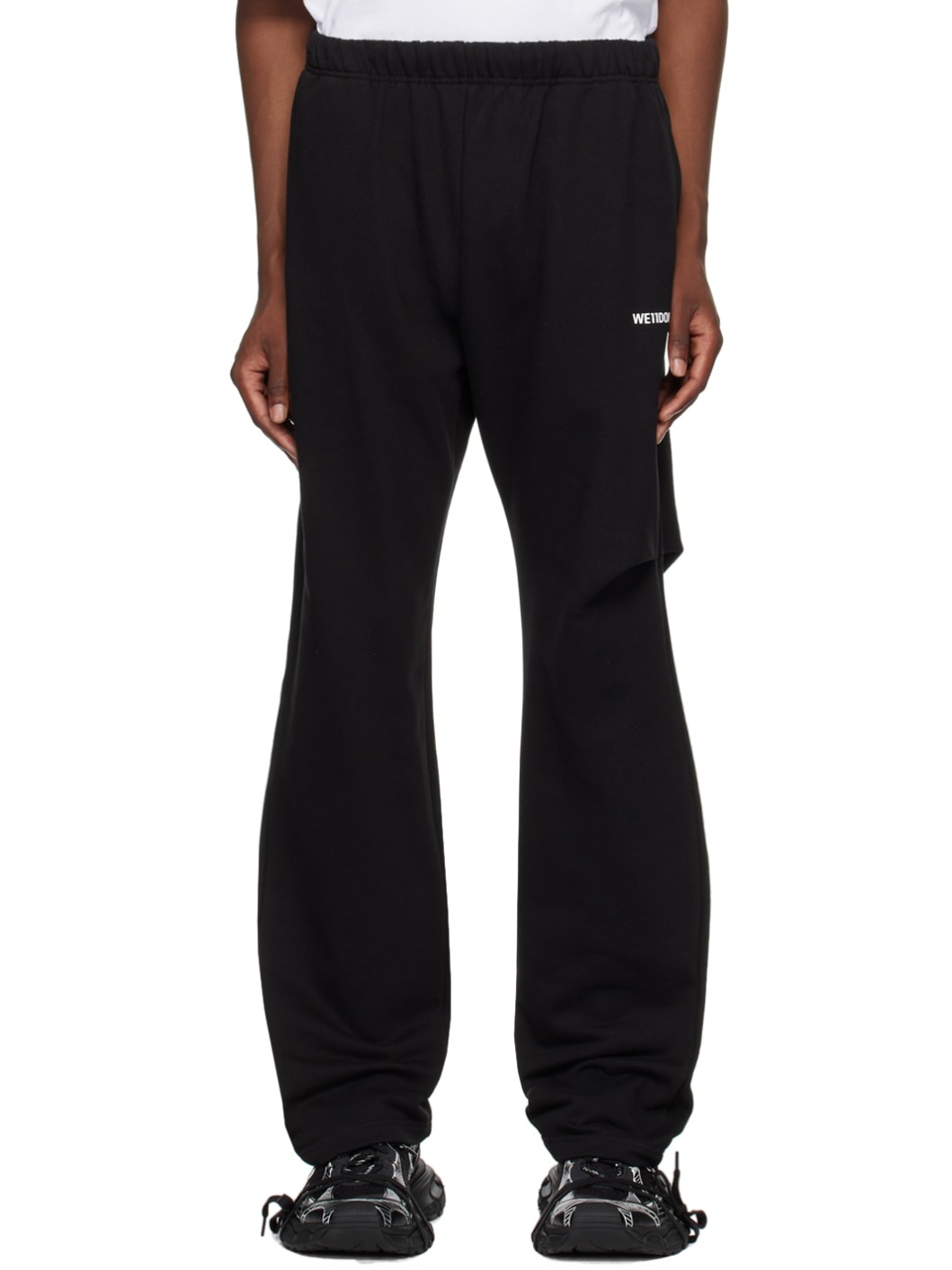 Black Wide Sweatpants - 1