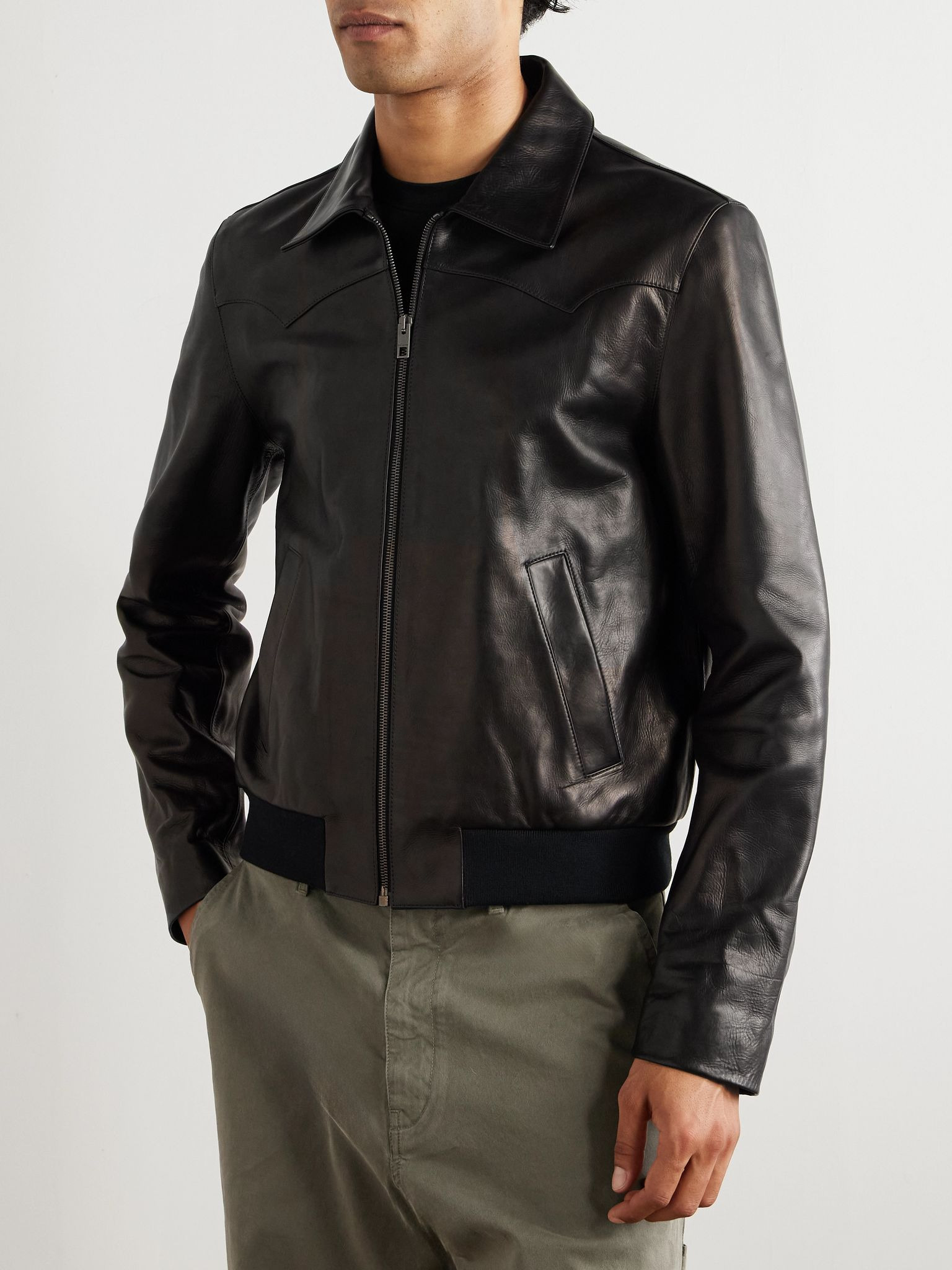 Hammond Leather Jacket Black - 3