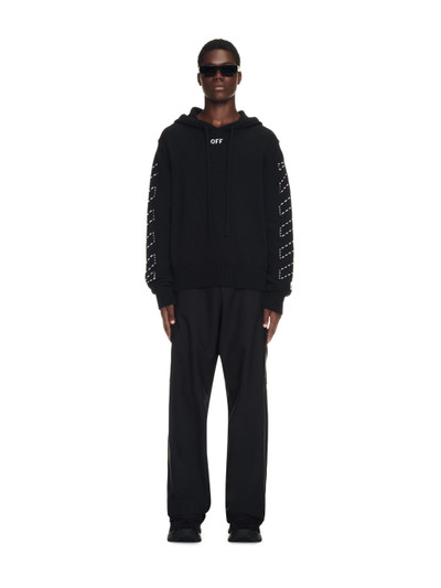Off-White Stitch Arr Diags Knit Hoodie outlook