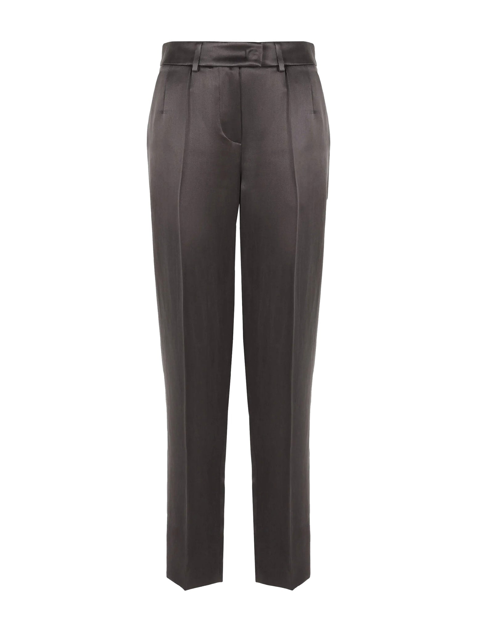 STRAIGHT TROUSERS IN WASHED SILK - 2