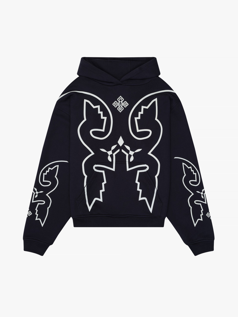RHUDE WESTERN LOGO HOODIE 1