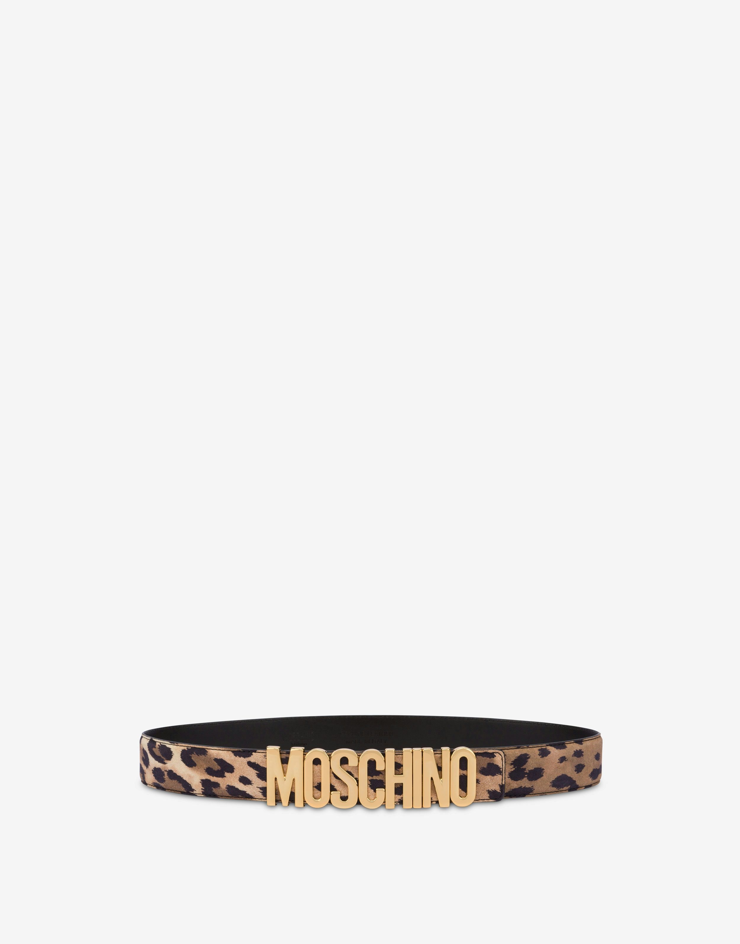 LEOPARD SUEDE BELT - 1