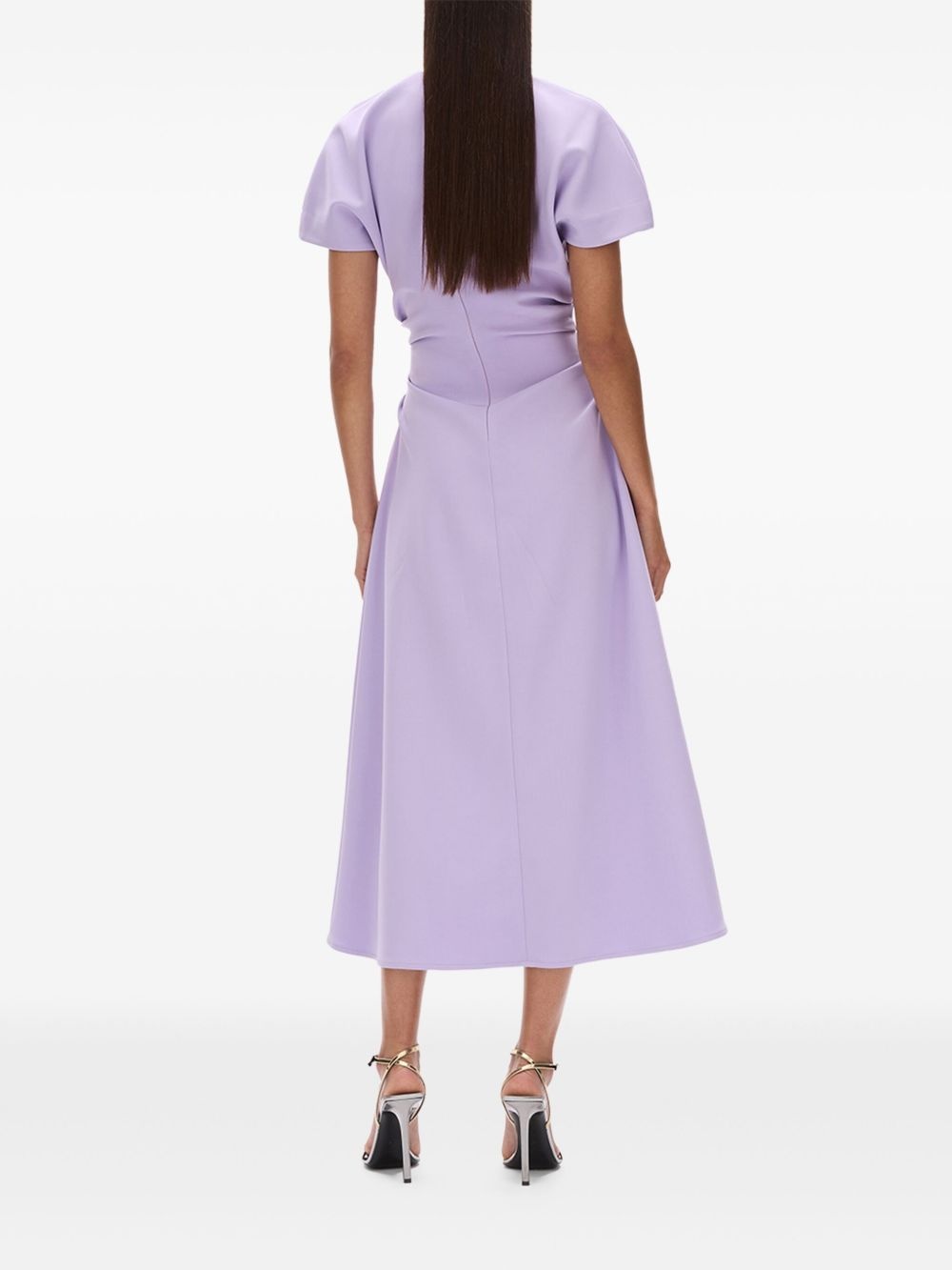 Orion ruched-detail midi dress - 4