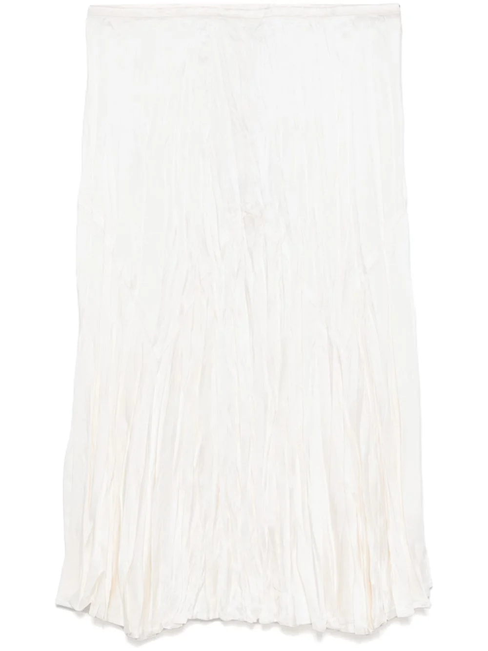 satin charmeuse midi skirt - 1