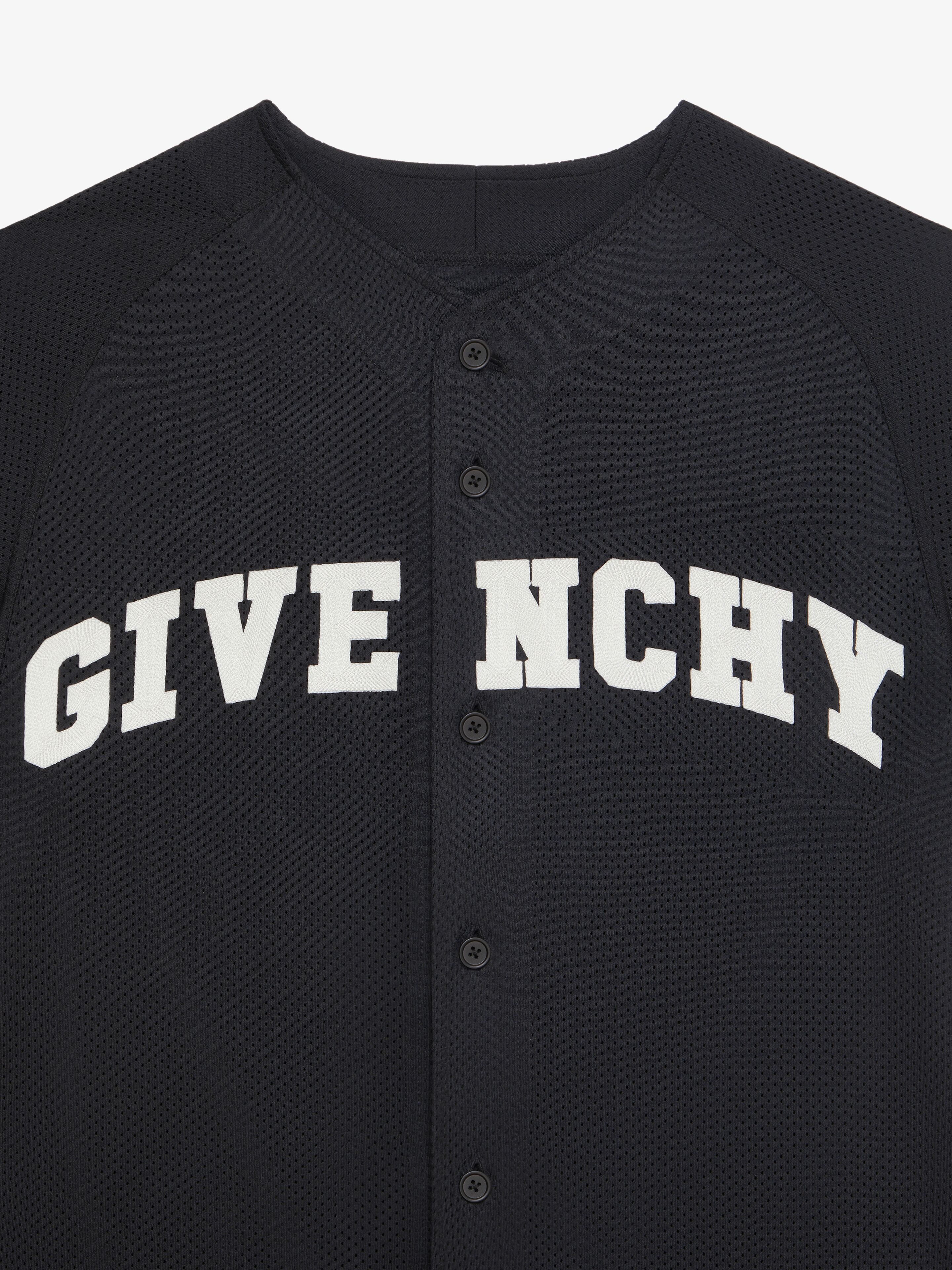 GIVENCHY COLLEGE BASEBALL SHIRT IN MESH - 5